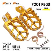 Motorcycle Foot Rest Peg Footpegs For Suzuki RMZ250 RMZ 250 2010-2019 RMZ450 RMZ 450 2008-2019 RMX 450Z RMX450Z 2010-2017 2024 - buy cheap