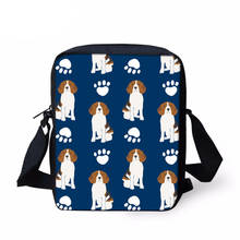 FORUDESIGNS-Bolso de mensajero para mujer, bandolera pequeña con estampado de perros y mascotas, cruzado 2024 - compra barato