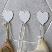 10Pcs Mini Love Heart Shaped Traceless Stainless Steel Wall Door Hanger Hooks Strong Adhesive Paste Wall Bearing Kitchen Hook 2024 - buy cheap