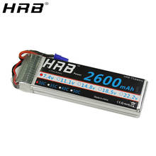 HRB-Batería de Lipo 2S para Dron Hubsan H501S, 7,4 V, 2600mah, EC2, XT60, Deans, EC3, piezas de control remoto, para cuadricóptero, avión FPV, coche de carreras, camión, 30C 2024 - compra barato