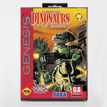 Dinosaurs for Hire Boxed Version 16bit MD Game Card For Sega MegaDrive Sega Genesis System 2024 - buy cheap