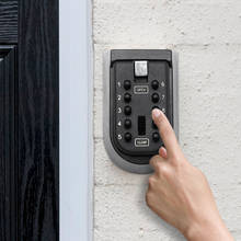 Outdoor Key Storage Lock Box Wall Mounted 10 Digit Push-Button Combination Password Key Safe Box Resettable Code Key Holder 2024 - buy cheap