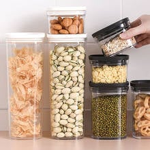 Transparent Airtight Tank Kitchen Storage Food Storage Containers Organization Plastic Box Household Grain Storage Boxes 2024 - buy cheap