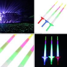 High Quality New Rainbow Laser Sword Extendable Light Up Toys Flashing Wands Led Sticks Party 2024 - buy cheap
