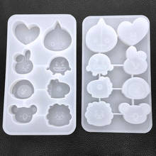 Kpop Cartoon Silicone Mold for Resin Handmade Soap Key Chain Mould Forms for Baking Fondant Candies Molds Plaster Clay 2024 - buy cheap