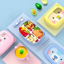 Lovely Cartoon Stainless Steel Lunch Box New Hot Style Compartment eco-friendly Box Kitchen Leakproof Food Container For Student 2024 - buy cheap