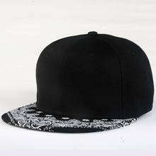 Fashion Outdoor Man Woman Cap Summer Baseball Cap Sun Hat Adjustable Hip Hop Snapback Caps Hat White Paisley Pattern Black Hat 2024 - buy cheap