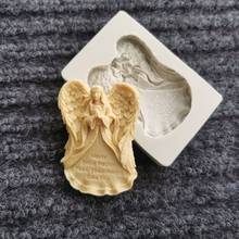 Handmade Angel Epoxy Resin Silicone Mold Angel Emboss Silicone Mold Fondant Mold Angel Cake Decoration Resin Craft Tools 2024 - buy cheap