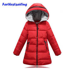 Chaqueta de invierno para niña, ropa de primavera Otoño, Abrigo con capucha acolchado de algodón, Parkas, Chaquetas niños y abrigos 2024 - compra barato