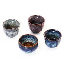 Taza de cerámica de esmalte agrietado, taza de té chino, tazón de té de porcelana para Puer, juego de té de Kung Fu, accesorios, vajilla, regalo chino 2024 - compra barato