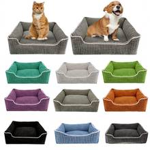 XS-XXL Pet Bed Winter Dog House 10Colors Breathable Soft Cotton Large Size Warm Nest Cat Sofas Baskets Cushion Waterproof Kennel 2024 - buy cheap