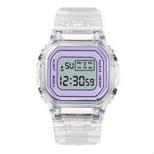 Luxury Women's Purple Silicone Watches For Women Fashion LED Digital Men Clock Casual Ladies Electronic Wrist Watch Reloj Mujer 2024 - buy cheap