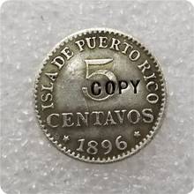 1896 PUERTO RICO 5 CENTAVO COPY coin 2024 - buy cheap