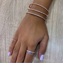 2021 Top Quality Charm Bracelets Bangle New Collection Popular And Fashion Colorful Paving Bracelet Bangle For Women Men Jewelry 2024 - buy cheap