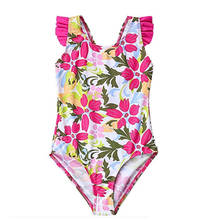 2019 printing children swimwear for girls one piece children swimsuits girls swimsuit kids bathing suit 2-9 years 2024 - buy cheap