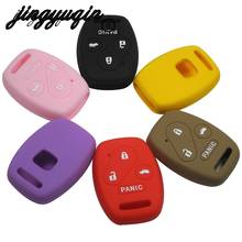 jingyuqin 30pcs Silicone Key Cover Car Case Protect Skin Set for Honda Accord CRV Civic Pilot Insight 3BTN+Panic 4 Button Remote 2024 - buy cheap