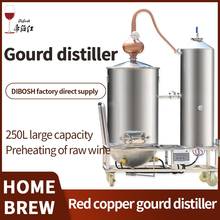 Destilador de licor a gran escala, Kit de destilación de extracto de hidrolato de calabaza de cobre rojo de 250L, para elaboración de cerveza, Vodka, Whisky, Brandy 2024 - compra barato