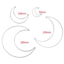 Metal Dream Catcher Moon Hoop for DIY Handmade Dreamcatcher Macrame Material Accessories Crafts 2024 - buy cheap