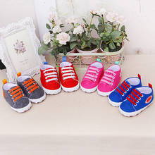 Обувь для первых шагов для новорожденных, младенцев, детей, мультяшный рисунок, девочек, мальчиков, мягкая обувь для первых шагов, повседневная обувь на плоской подошве, детские кроссовки # 2024 - купить недорого