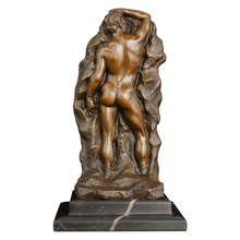 Estatua de bronce occidental para hombre, escultura de alivio desnuda, decoración artística de escritorio para Bar 2024 - compra barato