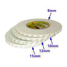 3M Double Sided Tape Adhesive Strong Stickers 50M/Roll Width 8mm/10mm/12mm/15mm/20mm/25mm/30mm WS2811 WS2812 3528 5050 LED Strip 2024 - buy cheap