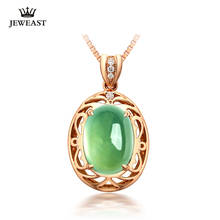 LSZB Natural Grape stone 18K Pure Gold Pendant Real AU 750 Solid Gold  Upscale Trendy Classic  Fine Jewelry Hot Sell New 2020 2024 - buy cheap
