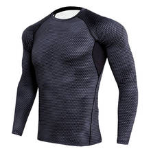 Camisetas transpirables para hombre, ropa deportiva de secado rápido para entrenamiento, correr, Fitness, Rashguard 2024 - compra barato
