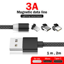 Magnetic USB Cable Fast Charging USB Type C Magnet head Charger Data Charge Micro USB Cable Mobile Phone Cable USB Cord  for ios 2024 - buy cheap