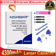 HSABAT 0 Cycle 4300mAh BL-T36 Battery for LG Harmony 2,K10 2018,K11-2018,K30,K11+ 2018,L413DL X410 X410E X410L X410S X410X 2024 - buy cheap