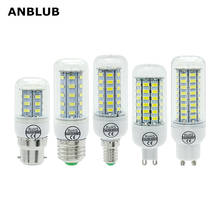 LED Lamp E27 E14 B22 G9 GU10 Light 220V SMD 5730 Chandelier Spotlight 24 36 48 56 69 72LEDs Corn Bulb Home Decoration 2022 - buy cheap