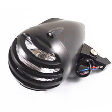 Universal Motorcycle Bullet Headlamp 12V H4 Headlight High/Low Lamp Head Light Custom For Honda Yamaha Suzuki Kawasaki Chopper 2024 - buy cheap