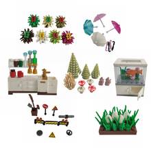 Creactor City MOC Series Toys For Children Plants Grass Traffic Signa  Umbrella Sets Accessory Citys Compatible Building Blocks 2024 - buy cheap