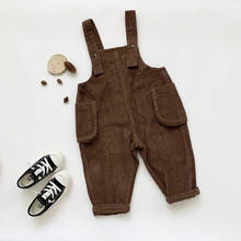2021 Fall  Infant Baby Rompers Overall Baby Boy Gril Costume Corduroy Baby Jumpsuit QZ282 2024 - buy cheap