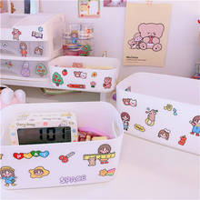 New cute cartoon Desktop Multi-cell Classification Sundries Storage Box Living Room Office Small Things Cosmetic Organize Bins 2024 - buy cheap