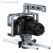 Kit de jaula de vídeo para cámara DSLR profesional, con mango superior, varillas de montaje de zapatos, jaula de cámara para Panasonic Lumix DMC-GH3 GH4 2024 - compra barato