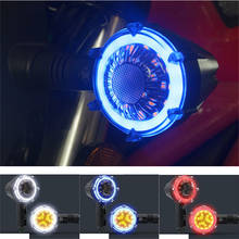 Pisca-pisca redonda de olho de anjo para bicicleta, luz led, seta de moto, rbike, indicador universal 2024 - compre barato