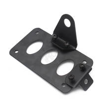 Universal Black Motorcycle Side Mount License Plate for Bracket Bobber Chopper Fit for Harley Sport Stop Light Cb750 Xs650 2024 - buy cheap