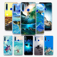 Cute Sea turtle coque Silicone Cover For Honor 30 30S 30i 9 10 9A 9C 9S 9N 10i 10X 9X Lite Pro 5G Phone Case 2024 - buy cheap