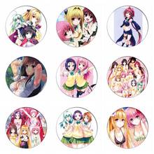 Aplicações para cosplay de anime to love-ru, broche nas cores douradas do momo belia deviluke, bolsas, mochilas, jogos de cosplay 2024 - compre barato