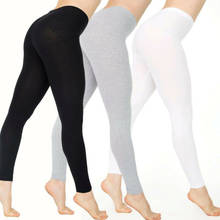 Mallas elásticas de cintura alta para mujer, pantalones ajustados adelgazantes para Fitness, Leggings informales, ropa moldeadora 2024 - compra barato