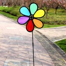 1PC Colorful Cloth Windmill Spinner Whirligig Garden Yard Outdoor Classic Children's Toy Garden Decoration 2024 - buy cheap