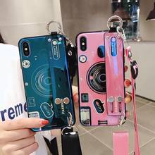 Fashion Camera Wristband Case For Huawei Mate 30 20 Pro P30 Lite Case Silicone Cover For Honor 8 9 10 Nove 3 4 5 6 Strap Holder 2024 - buy cheap