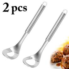 Kapmore 2Pcs/Set Meatball Spoon Nonslip Stainless Steel Non-Stick Meat Spoon Kitchen Gadget DIY Meatball Making Tools 2024 - buy cheap