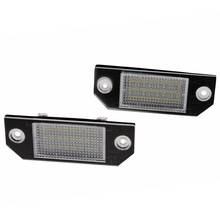 Luz de placa de identificação para ford focus pcs/par i/mk2, 2 lâmpadas led de alta potência, 2 lâmpadas 2024 - compre barato