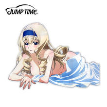 Alcotime-adesivo de 13x8cm, para carro infinite stratos, cecilia, alumínio, adesivo criativo, occlusão, arranhões, decalque, vinil, decoração, laptop 2024 - compre barato