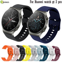 Correa de silicona para reloj Huawei Watch GT 2 pro, pulsera deportiva suave de 22mm, 46mm, transpirable 2024 - compra barato