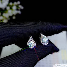 KJJEAXCMY-pendientes de plata de ley 925 para mujer, joyería fina con incrustaciones de diamantes, aretes clásicos para chica, soporte para oreja 2024 - compra barato