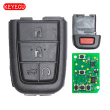 Keyecu chave de carro remota 4 + 1 botão 315mhz/433mhz, para ponteac g8 2008-2009 fcc id: ouc6000083 2024 - compre barato