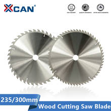 XCAN-disco de corte de madera con punta de carburo, 235, 300mm, 24, 40, 48, 60 dientes, hoja de sierra Circular TCT 2024 - compra barato