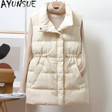 AYUNSUE Women's Down Vest Autumn Winter Coat Female White Duck Down Jacket Korean Puffer Vests of Women Waistcoat 2022 KJ5710 2024 - buy cheap